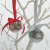 8 cm Beautiful Photo Bauble,Pet Bauble, Pet Christmas Ornament,Pet remembrance - Baby pink