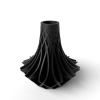 The Kiva Vase, Modern and Unique Home Decor for Dried and Preserved Flower Arrangement - Black
