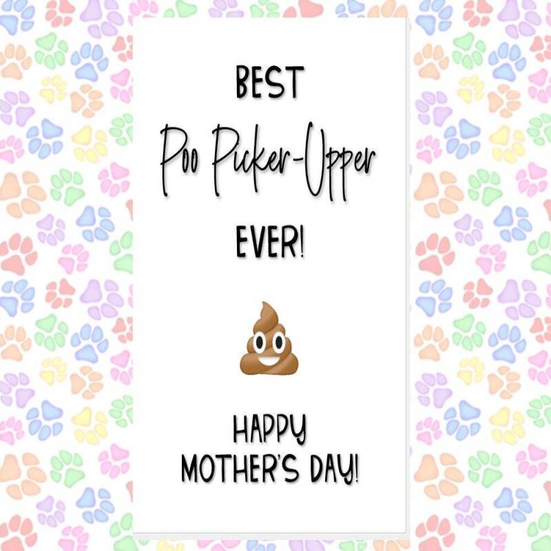 MOTHER'S DAY card from the dog. funny mother's day card, card from the dog, card from the dogs, best dog mum, ball thrower, 7 designs - DOG MUMMY