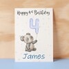 Personalised 1st, 2nd, 3rd, 4th, 5th Birthday Card for Son, Grandson, Nephew, Godson, Boys Panda Card - 1 - One - Blank Message