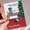 I hope you weren't expecting Christmas pudding personalised naughty cat, kitten bah humbug Holidays, Xmas card for cat lover (Size A6/A5/A4) - A6: Single card