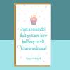 Funny 20th Birthday Card - For him or her - Ideal Greetings Card For anyone turning 20 years old - Can be personalised - Blank inside