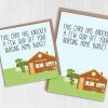 Funny old age, pensioner, old man, old lady, old person birthday card: A few quid off your nursing home budget (Size A6/A5/A4/Square 6x6") - A6: Single card