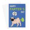 Funny Pug Dog Father's Day Card From The Dog - A5 Portrait - 1 Card