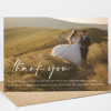 Personalised Photo Wedding Thank You Cards, Wedding Thank You Card Multipack, Modern Wedding Photo Thank You Card, Thank You With Envelopes - A6 - 4.1" x 5.8"