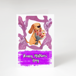 Mother's Day Pet Greetings Card - A6 - 4.1" x 5.8"