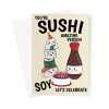 Cute Birthday Card For A Friend - Japanese Sushi - A5 Portrait - 1 Card