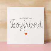 Boyfriend Birthday Card Romantic Card for Boyfriend Love Greeting Card Special Boyfriend Birthday Gift Heartfelt Message Card for Him