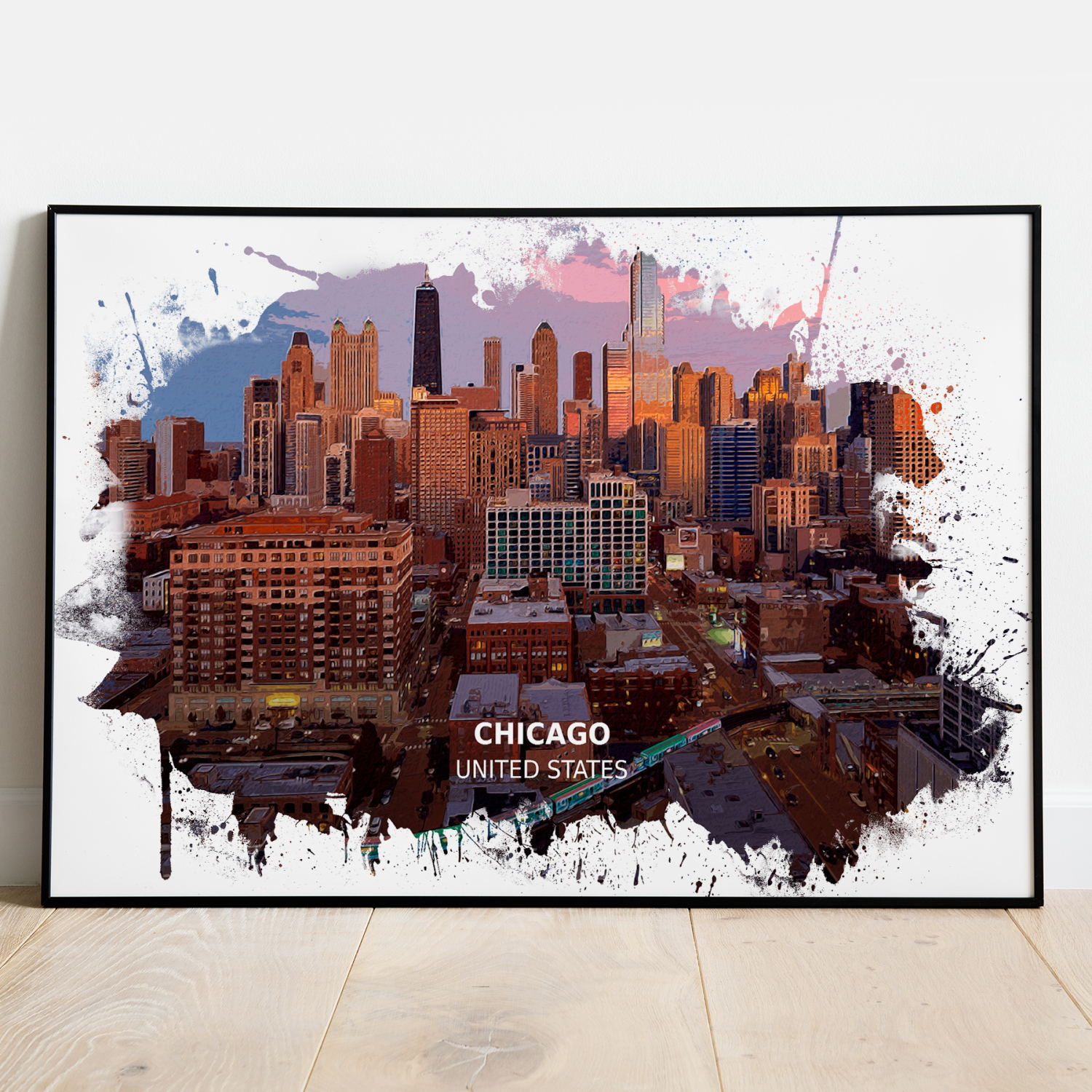 Chicago - United States - Print - A4 - Standard - Print Only
