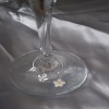 Hand Painted Floral Wine Glass