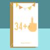 Funny 35th Birthday Card - Cheeky Card for him or for her - For a friend, brother, sister, colleague, or anyone else turning 35 years old. - Blank inside