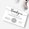 Thank You For Your Order Cards - Small Business Thank You Business Cards - Business Card Size - Logo Thank You Cards - Sample Card