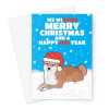 Shiba Inu Dog Christmas Card - A5 Portrait - 1 Card