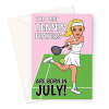 Lady Tennis Player Birthday Card - A5 Portrait - 1 Card