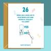 Funny 26th Birthday Card Personalised - For Him or For Her - Ideal for friend, brother, sister, colleague, anyone else turning 26 years old - Blank inside - Large