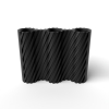 The Bora Triple Vase - Black