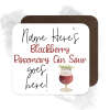 Personalised Drinks Coaster - Name's Blackberry Rosemary Gin Sour Goes Here!