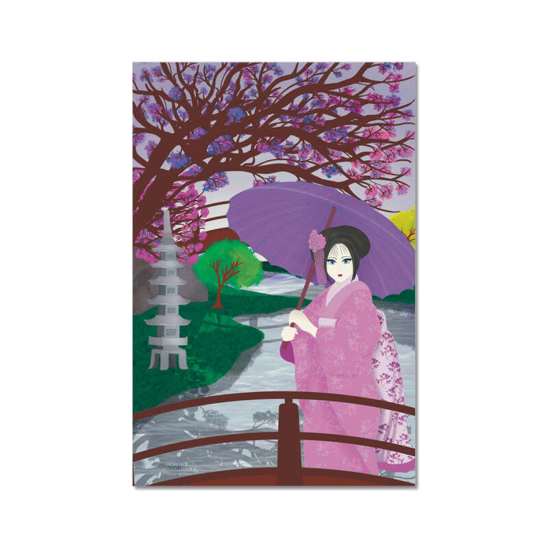 Japanese Geisha Art Print - 4"x6"