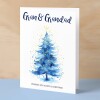 Christmas Card For Gran and Grandad Card For Granparents Xmas Card For Gran & Grandad Christmas Card for Loved Ones Christmas Tree Card - Large (5x7) / Blank Message