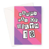 18th Birthday Card For Her - Pink