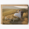 Personalised Photo Wedding Thank You Cards, Wedding Thank You Card Multipack, Modern Wedding Photo Thank You Card, Thank You With Envelopes - A6 - 4.1" x 5.8"