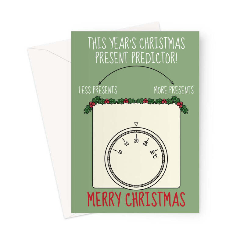 Funny Christmas Card - Christmas Present Predictor - A5 Portrait - 1 Card