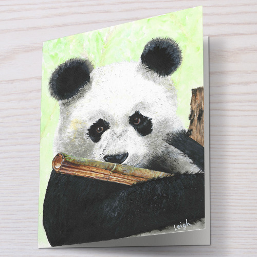 Cute Panda - Greeting Card - Cute Panda Art