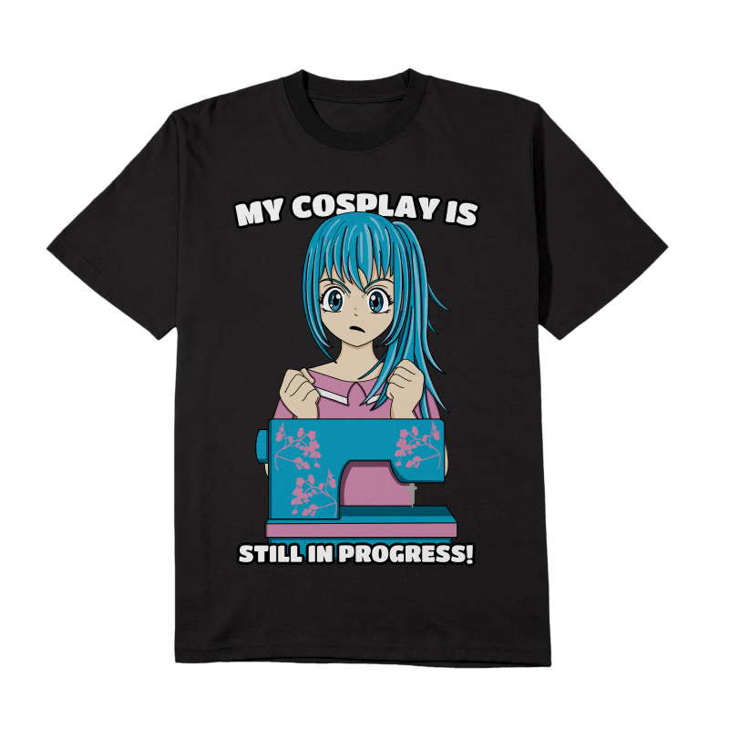 Cosplay Is In Progress Lazy Cosplayer Costume T-Shirt - Default Title