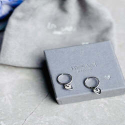 Maid of Honour Heart earrings - Silver