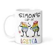 LGBT Mug Personalised Gay Pride Lesbian Rainbow I Love LGBTEA - Funny Pride Mug LGBT Mug, Stocking filler mug, Christmas gift, funny mug