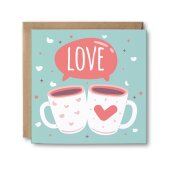 Valentine's Day Card - LOVE Mugs