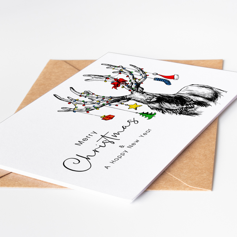 Corporate Christmas Cards - Company logo Cards - A6 - 4.1" x 5.8"