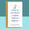 Funny New Baby Pregnancy Card - For Expecting Mum - New Parents - New Dad - Expecting a baby - Baby Shower Card - Can be personalised inside - Blank inside - Large