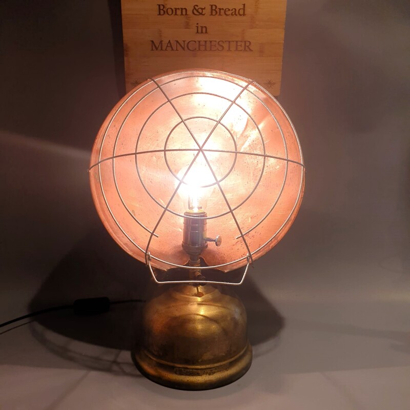 Vintage 1950s Tilly Radiator Lamp - Upcycled - Man Cave - Gifts For Him/ Her - lighting