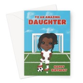 Football Birthday Card For A Daughter