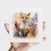 Notelet Card of a Fox For Anyone Any Occasion Card For Her or For Him Card For Birthday or Easter Card Thank You Card - Square (6x6) / Blank Message