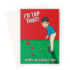 Cheeky Golf-Themed Valentine's Day Card For Boyfriend - A5 Portrait - 1 Card