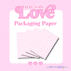 Sent With Love Packaging Paper - Translucent - A5