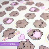 Sweet Potato Contour Cut Sticker Sheet