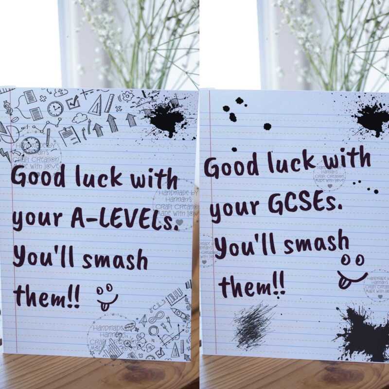 Show Support with this Custom Good Luck Card for GCSE or A-Level Students - GCSE