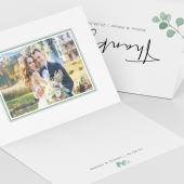 Eucalyptus Thank You Cards, Wedding Thank You Cards, Eucalyptus Photo Thank You Card Thank you wedding guest cards, Eucalyptus wedding cards