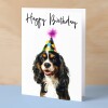 Birthday Card For Her Card For Friend Mum or Sister Birthday Card For Him Brother Dad Happy Birthday Card of King Charles Spaniel Card - Small (4x6) / Blank Message