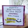 Hilariously Funny Reduction Brother/Sister Birthday Card - Brother crossed out