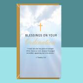 Blessings on your Ordination Card - Bible Quote - Christian Cards - 1 Timothy 1:12 - Ordained - Priest - Church - Minister - Biblical