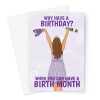 Happy Birthday Card - Funny Birth Month Girl - A5 Greeting Card - A5 Portrait - 1 Card