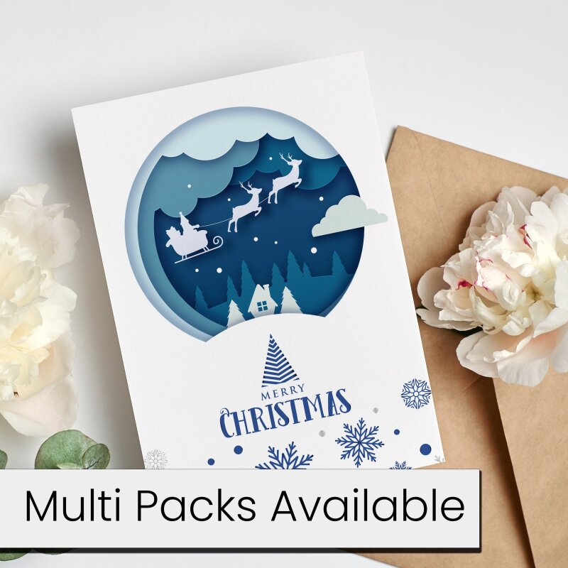 Corporate Christmas Cards Branded | Corporate | Company | Christmas Cards for Clients  Staff, Co-Workers, Teams & Clubs Christmas Cards - A6 - 4.1" x 5.8" - Pack of 20