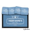 Personalised Bar Runner Mat, Custom Beer Mats & 4 x Drinks Coasters Gift Set Garden Bar Sets / Personalised Mats Home Bar Bar and Grill Mat - Set of 4 Coasters - Black