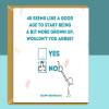 Funny 40th Birthday Card - Personalised inside if required - For Him or For Her - Perfect greetings card for someone turning 40 years old - Blank inside - Small