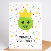 Yip-Pea, You Did It! Congratulations Card