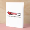 Valentine's Card For Him Valentine's Day Card For Boyfriend or Husband Card For Friend Valentine's Card For Gamer - Small (4x6) / Blank Message